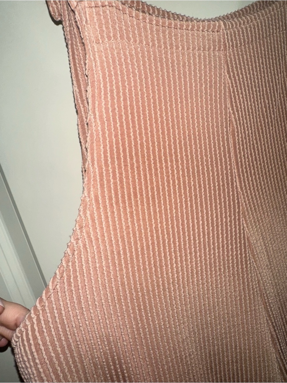 Corduroy Wide-Leg Jumpsuit in Dusty Rose Sz XL - Picture 9 of 9